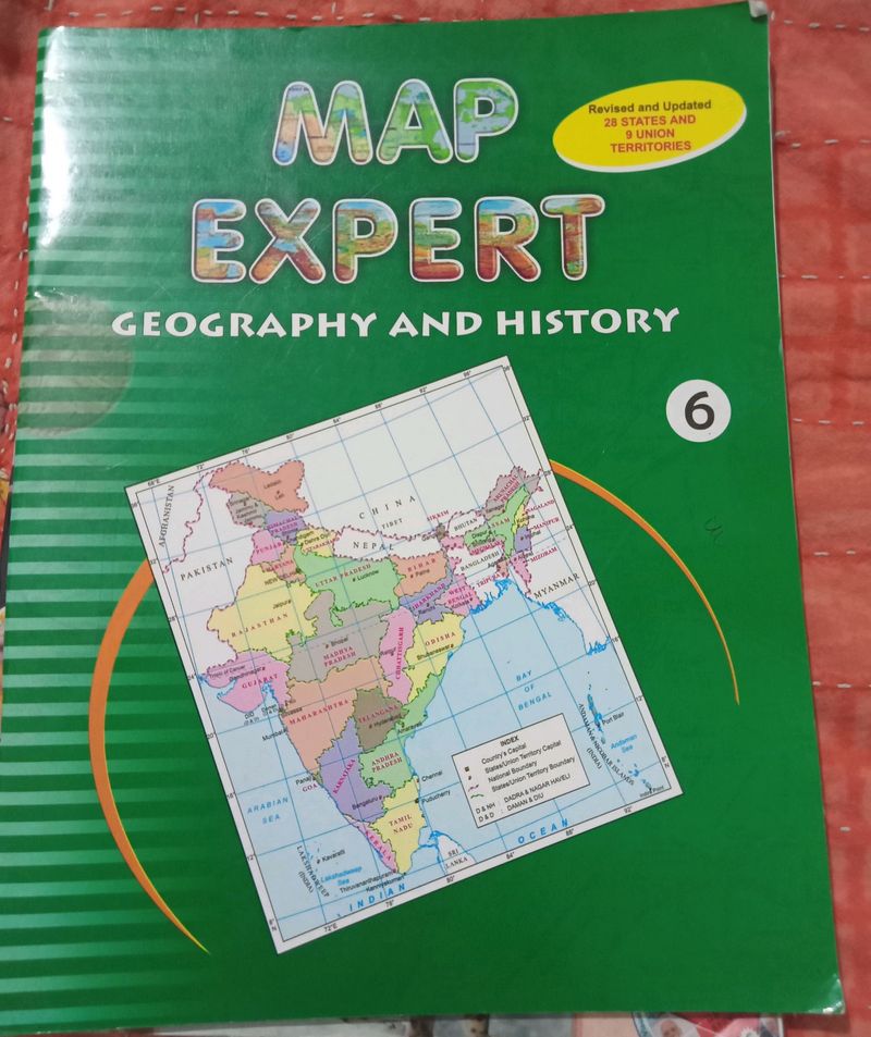 Map Expert Of Geography And History, Class 6