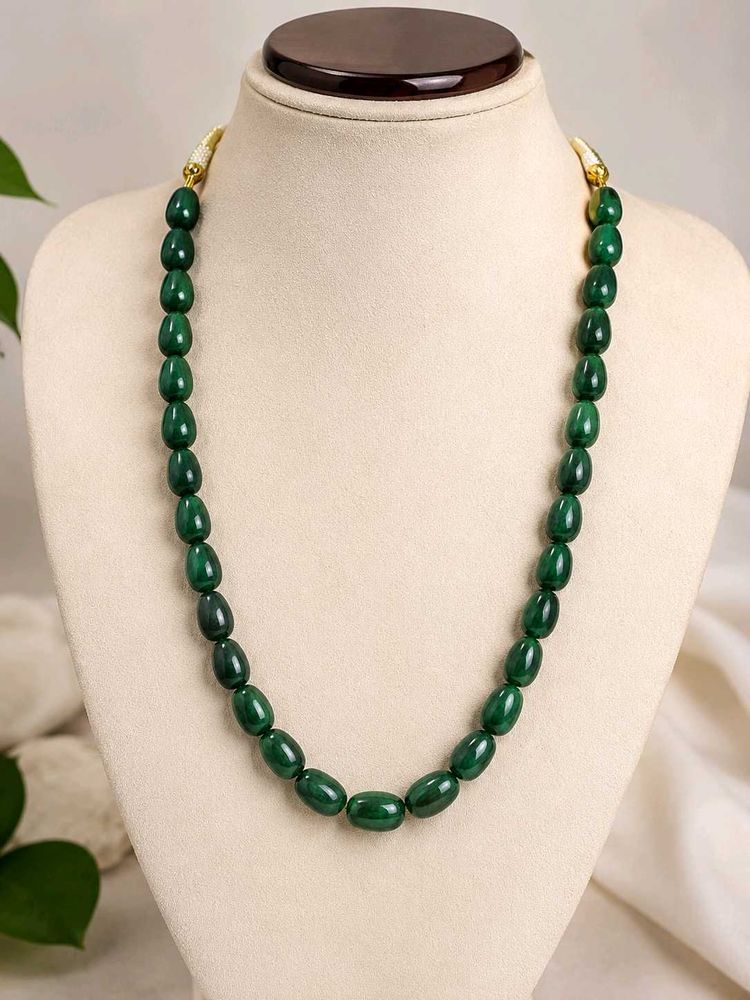 Chunky Green Gemstone Necklace