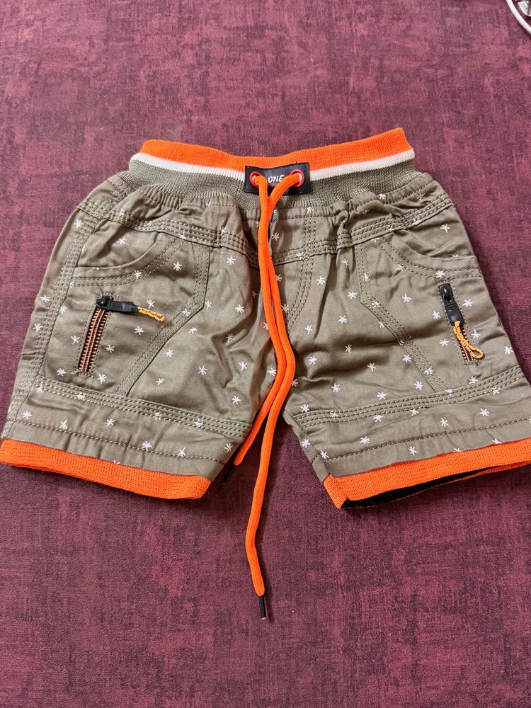 Kids Shorts with Star Print