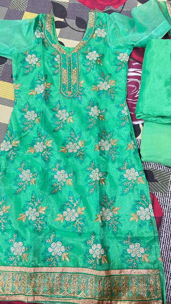 Green partyware net suit