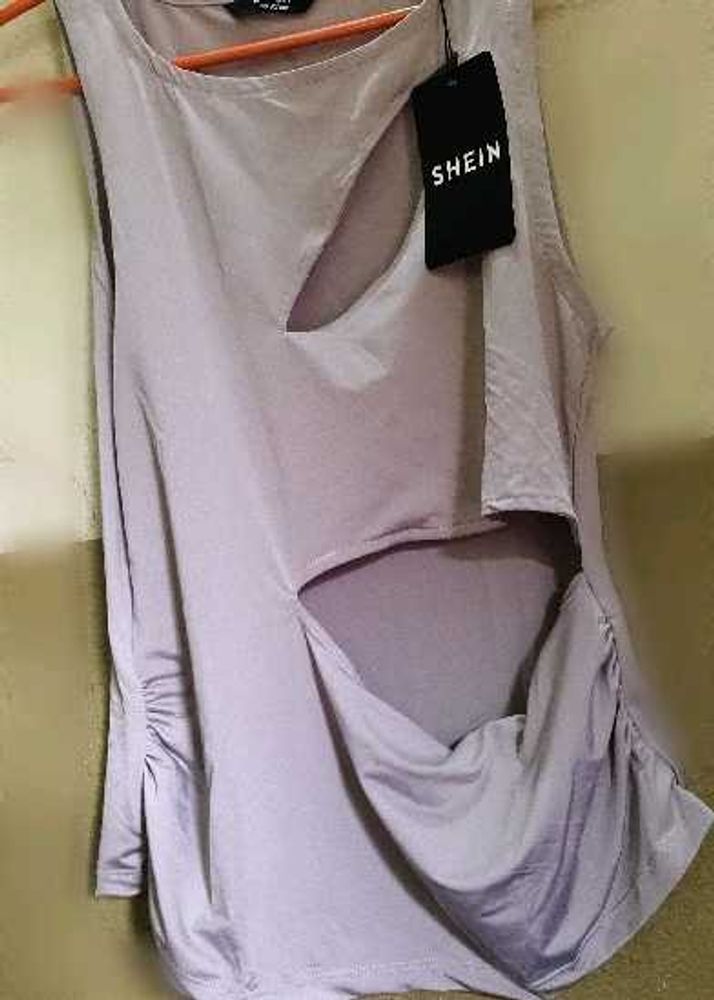 Cut-out Ruched Tank Top
