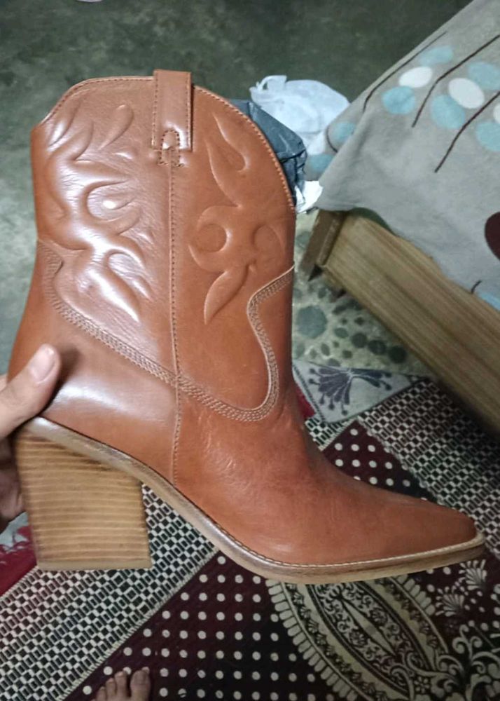 Western Style Ankle Boots