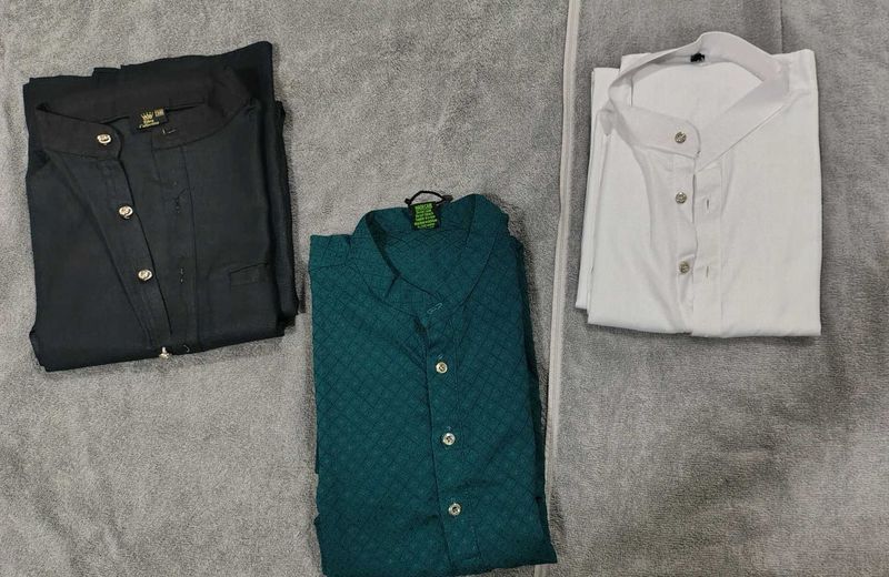 Bundle of 3 kurtas,Good quality and price at this