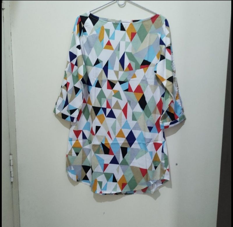 Ruhaans multicolour printed tunic top