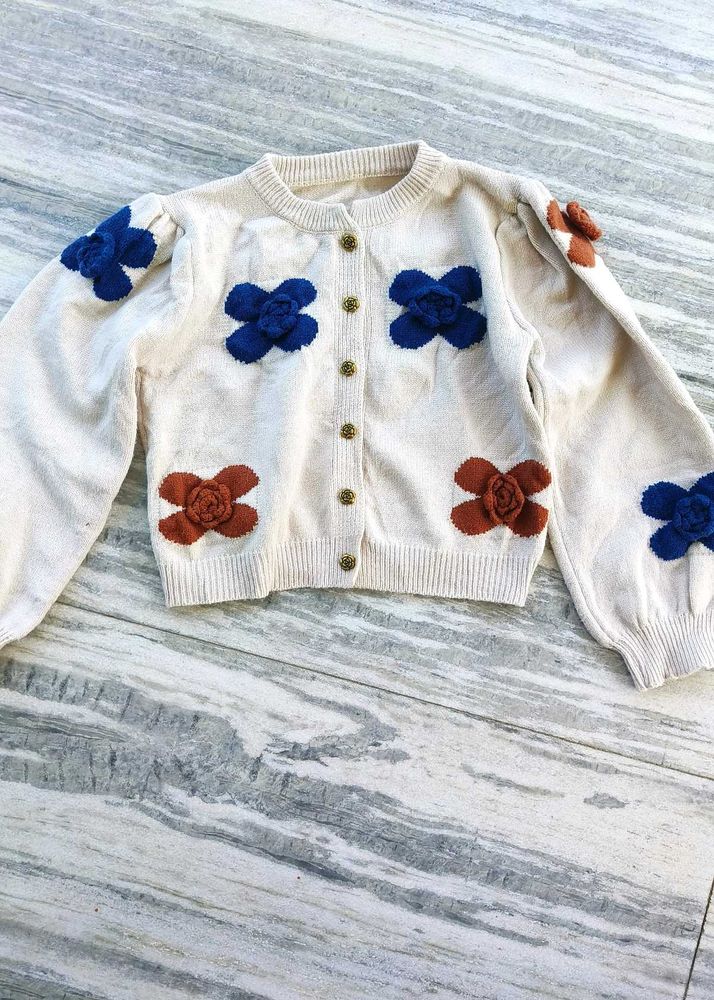 Floral Knit Cardigan