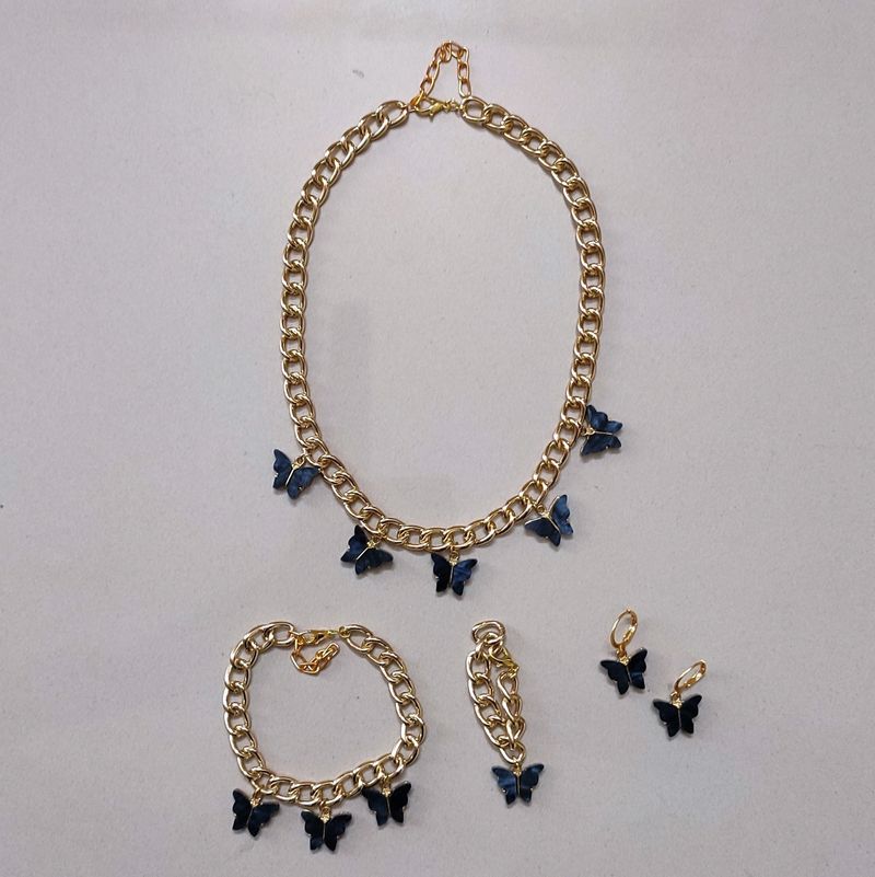 Butterfly Necklace Combo