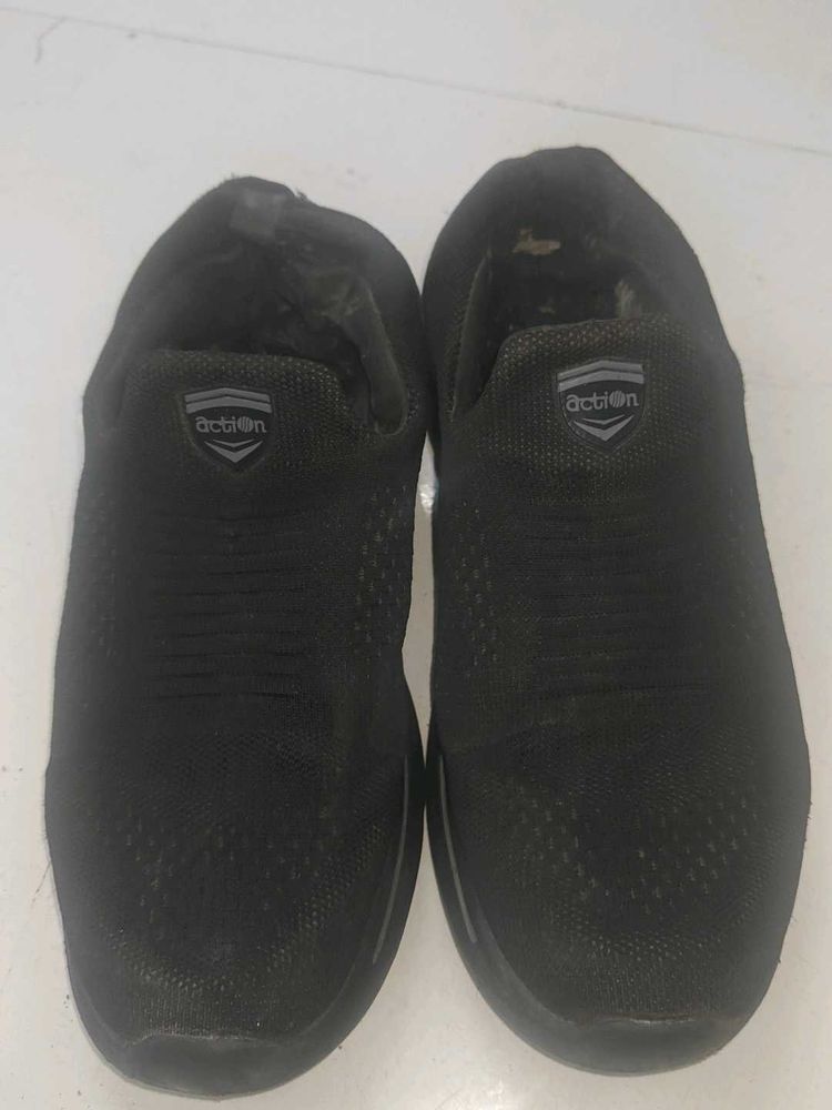 Black Action Shoes - Comfortable &amp; Stylish