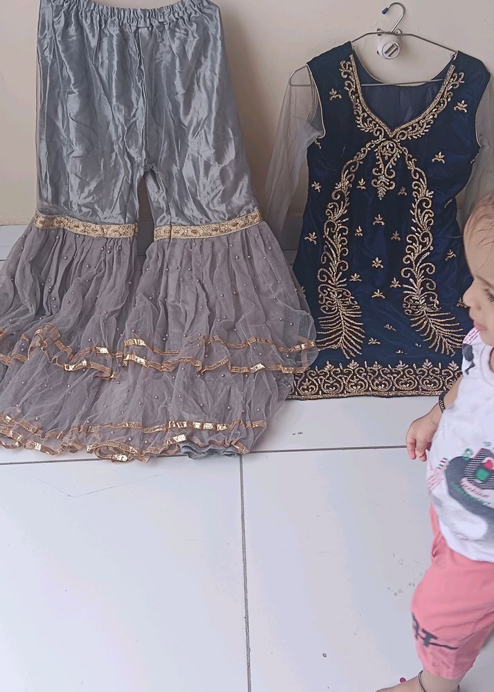 Sharara Set With Fully Hand Work