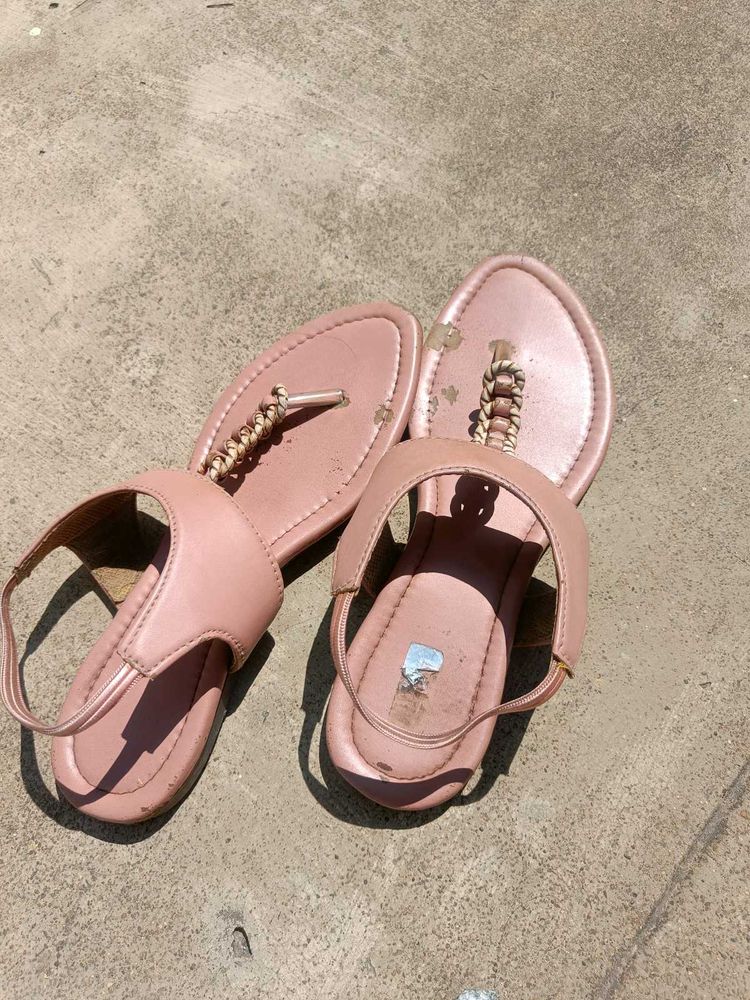 Stylish Pink Flat Sandals