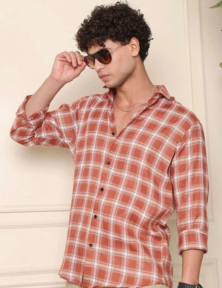 Stylish Men's Plaid Shirt