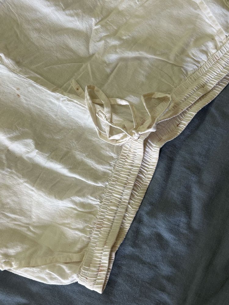 Cream Palazzo Pants