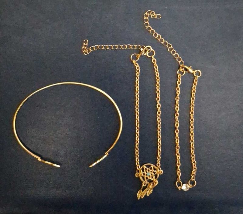 Bracelets (set of 3) -gold color