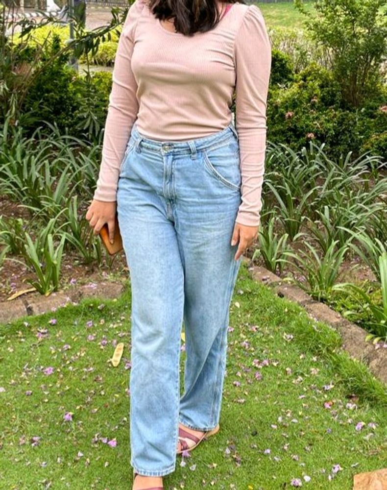 Light blue Baggy Denim For Women