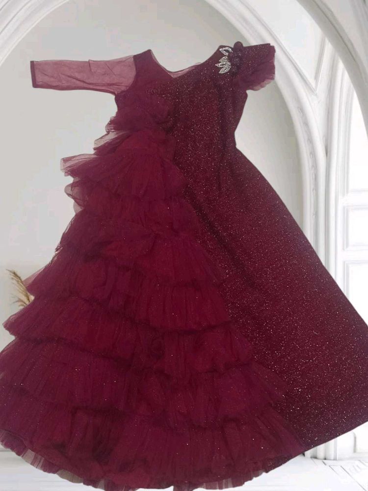 Party Wear Gowan For Girls Size:34