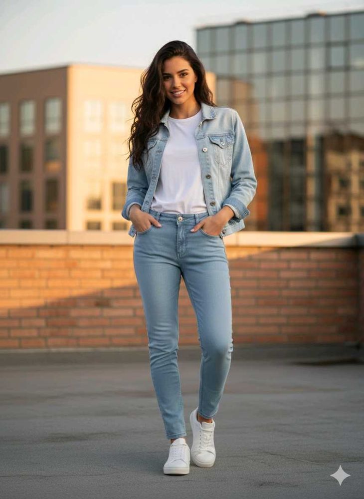 Light Wash Denim Jeans