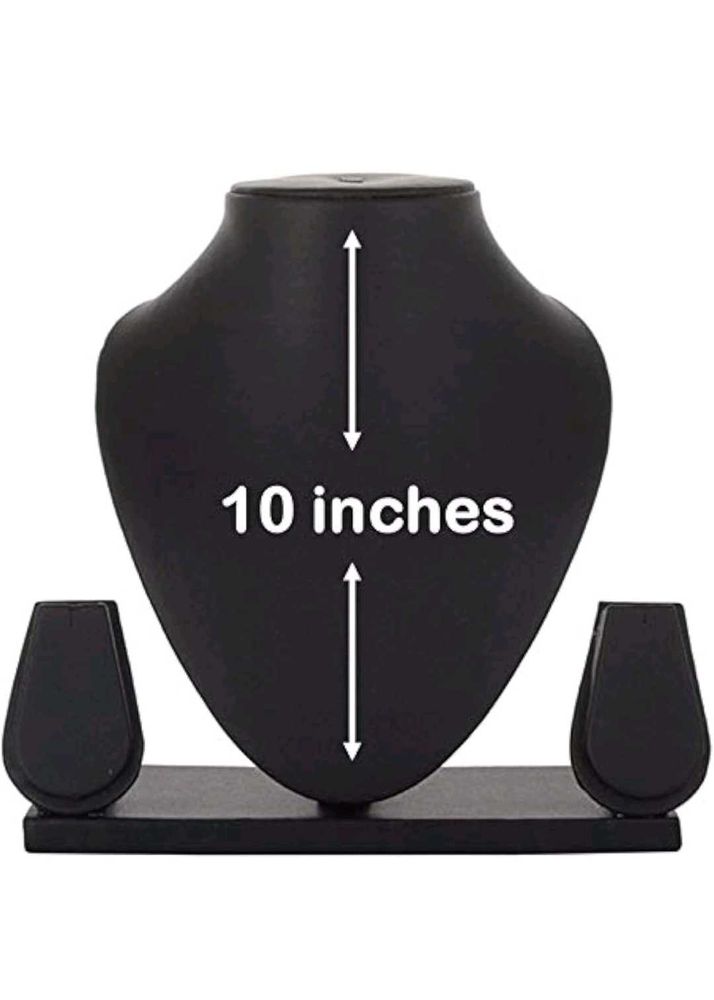 Elegant Black Jewelry Display Bust Stand