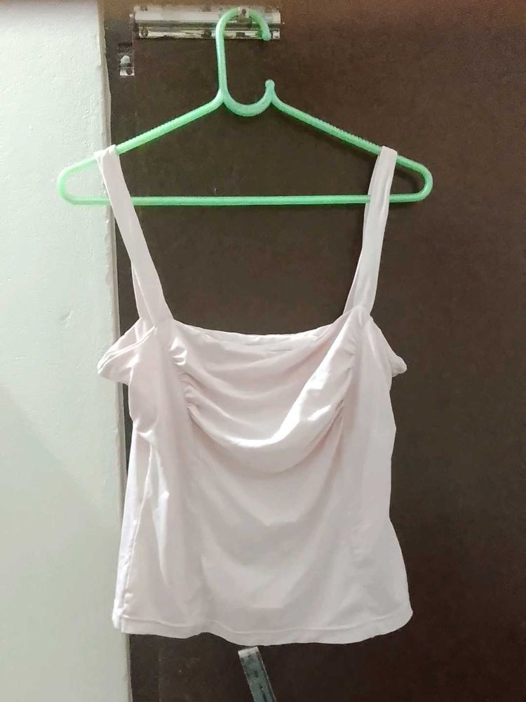 Light Pink Ruched Camisole Top