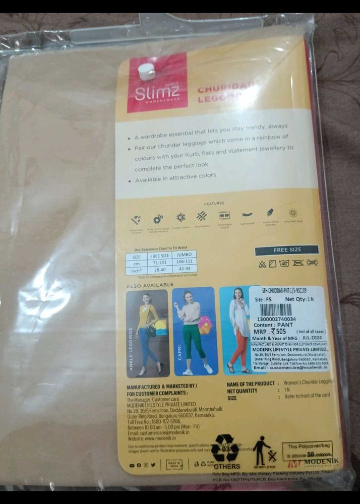 Slimz Leggings - Free Size