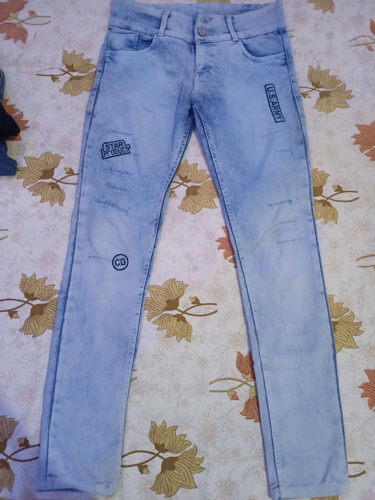 Light Blue High Waist Jeans