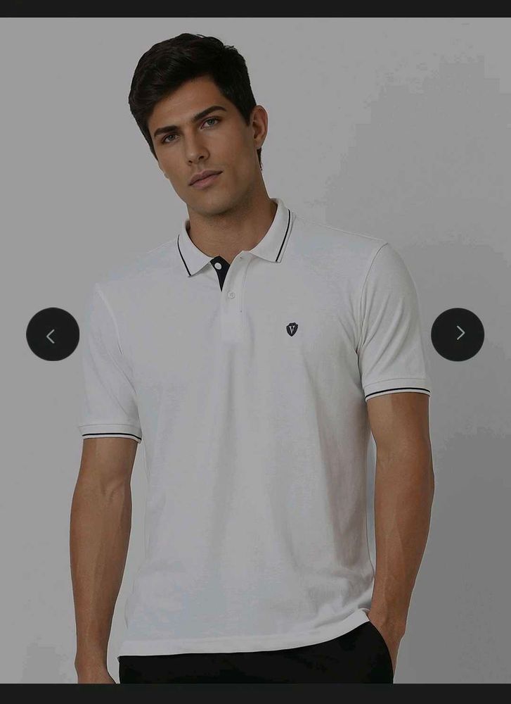 van heusen Men's White Polo Shirt