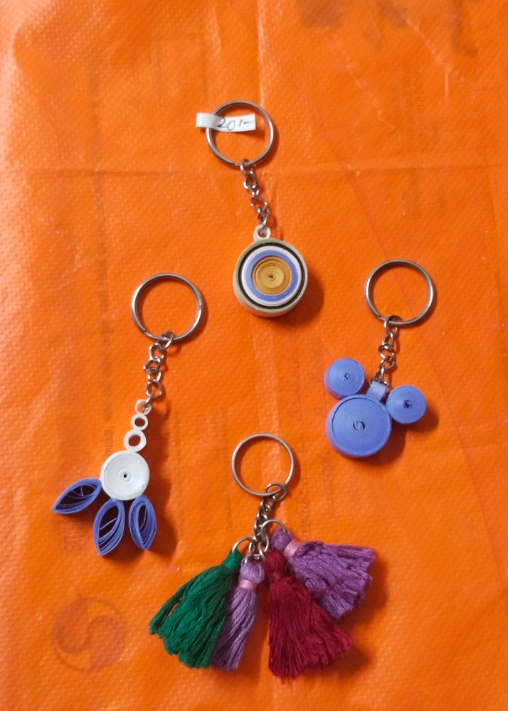 Handmade Quilling Keychains