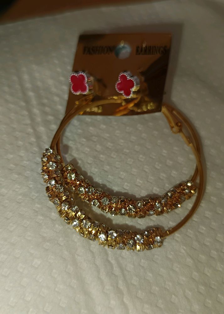 Earrings Golden Colour
