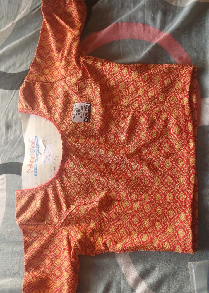 women orange blouse