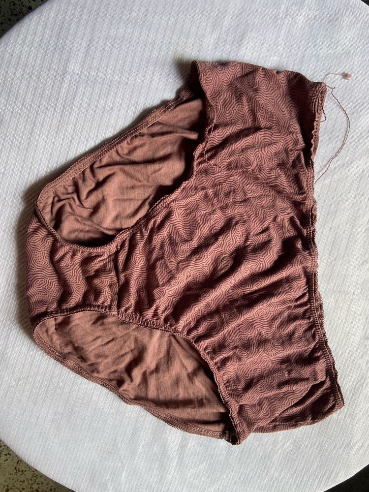 Brown Patterned Briefs