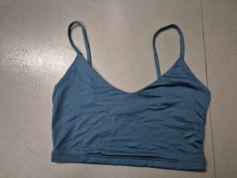 Blue Cami crop top
