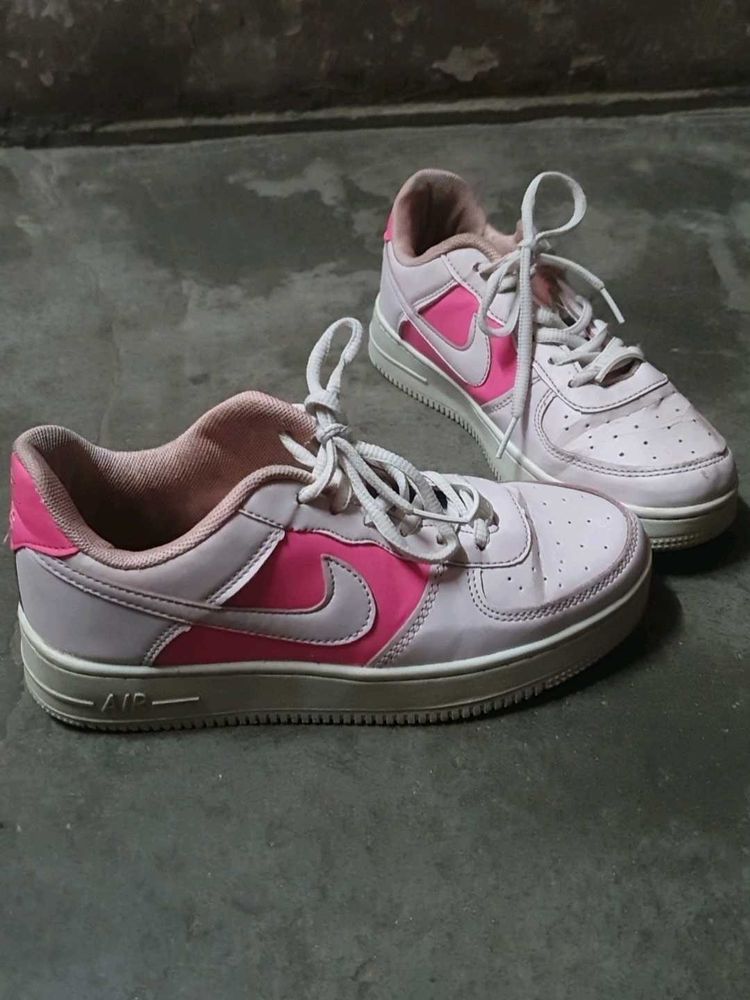 Nike Air Force 1 Pink Sneakers UK5 Original