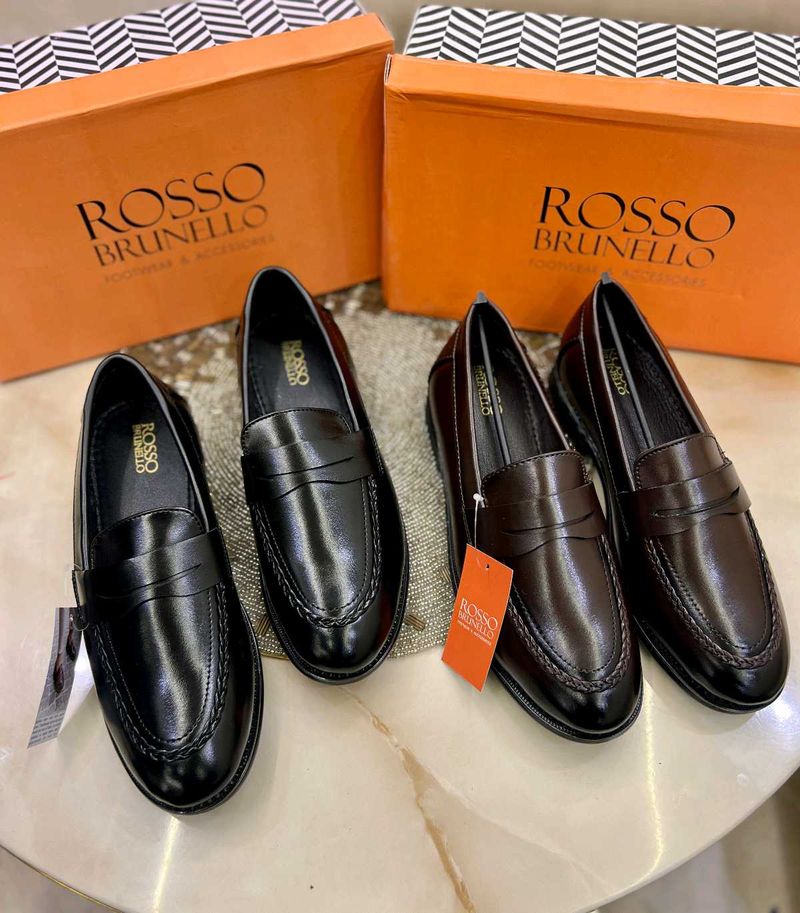 Rosso Brunello Leather Loafers