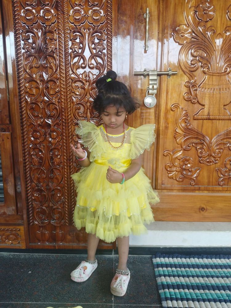 Adorable Yellow Party Dress