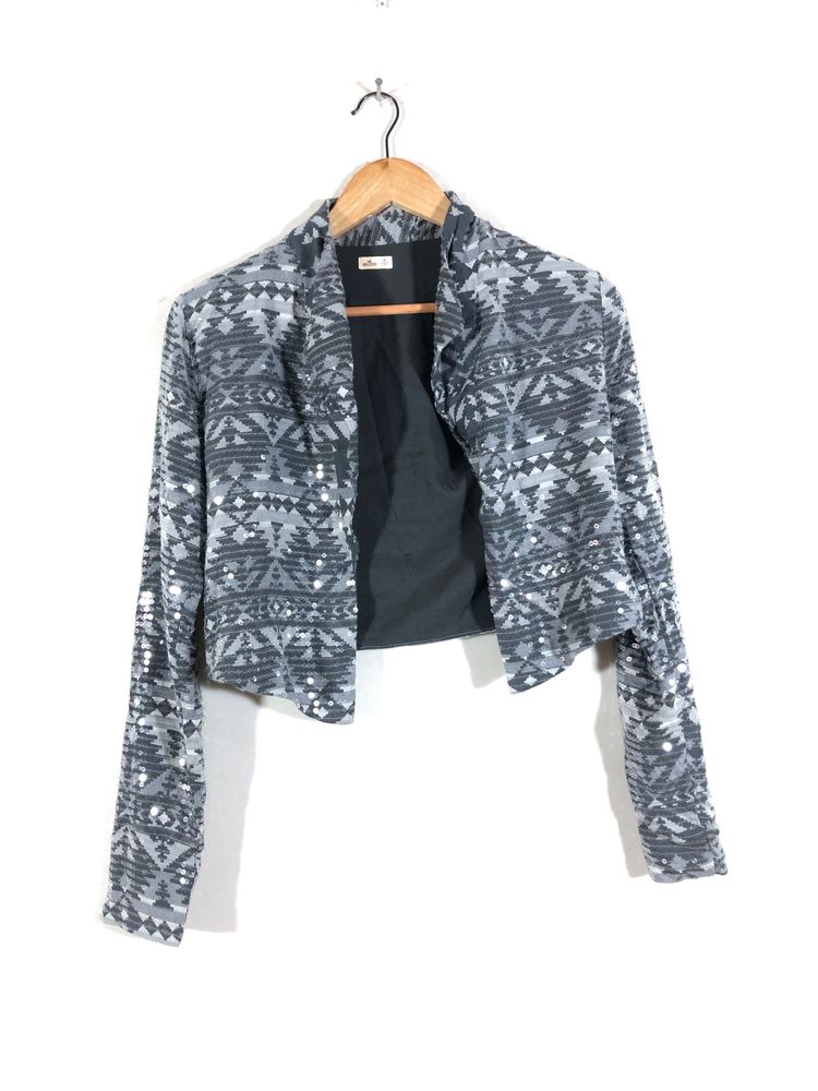 Grey Sequence Overcoat(Women’s)