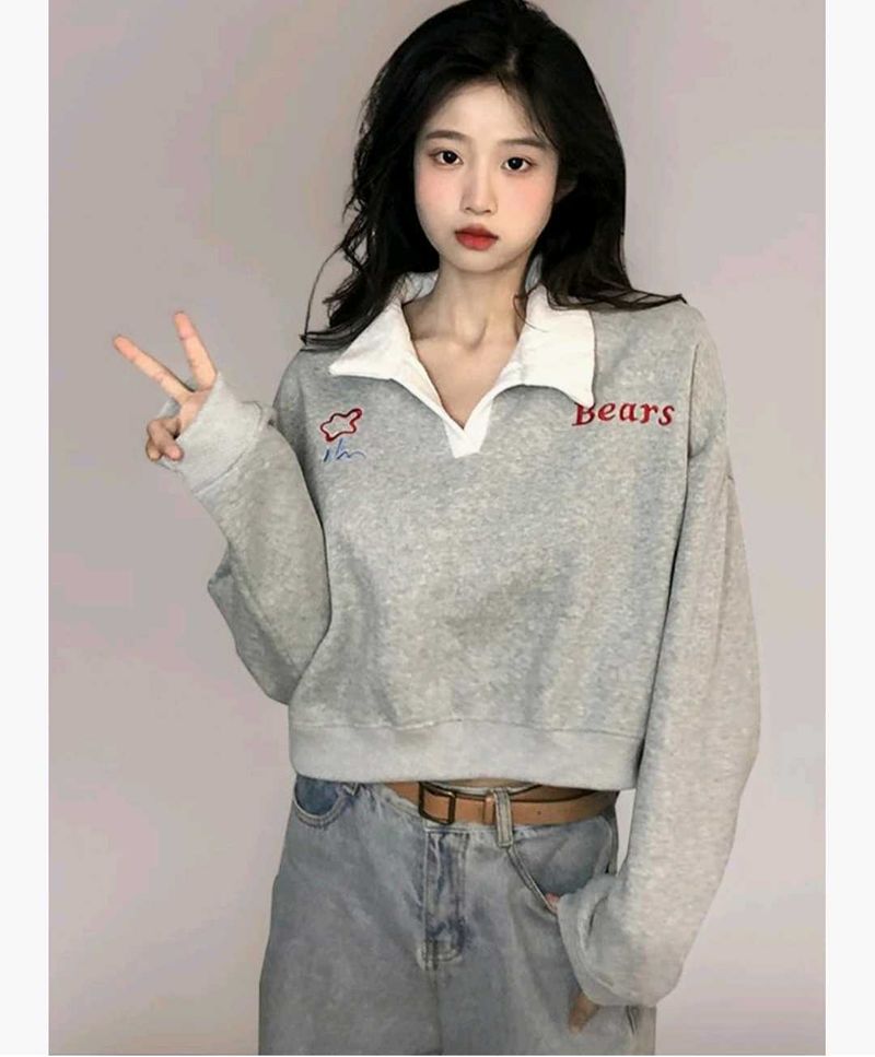 Cute Bear Graphic Sweatshirt