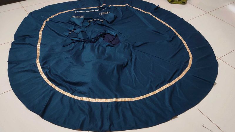 rama  Blue Lehenga Choli Set