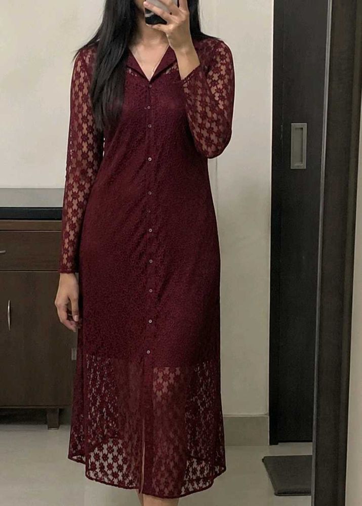 Shirt Dress with detachable inner