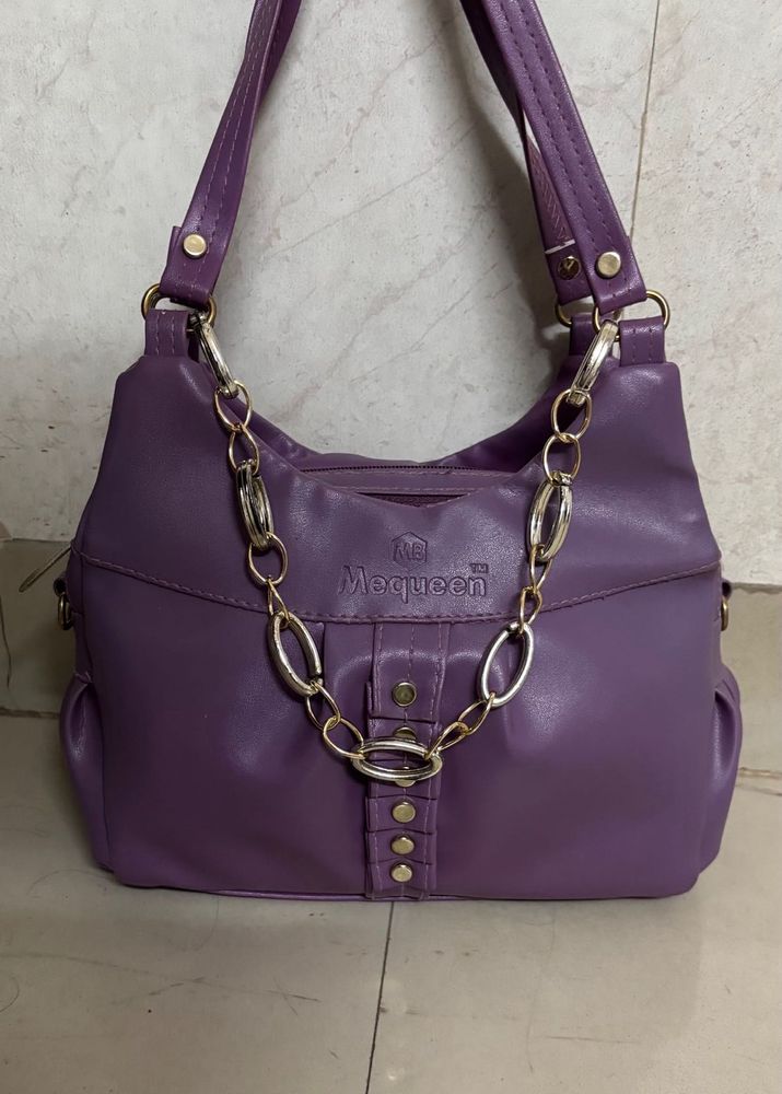 Stylish Purple Shoulder Bag