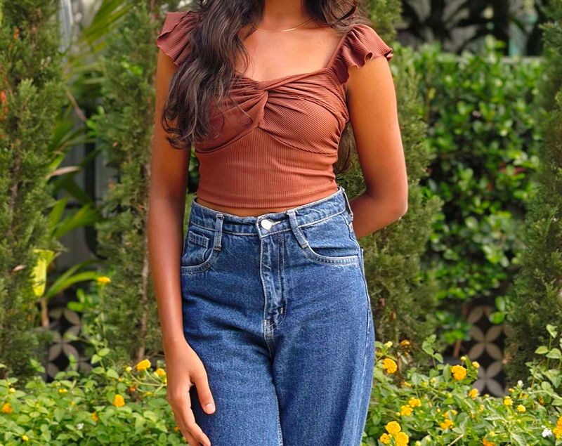 ruffle crop top