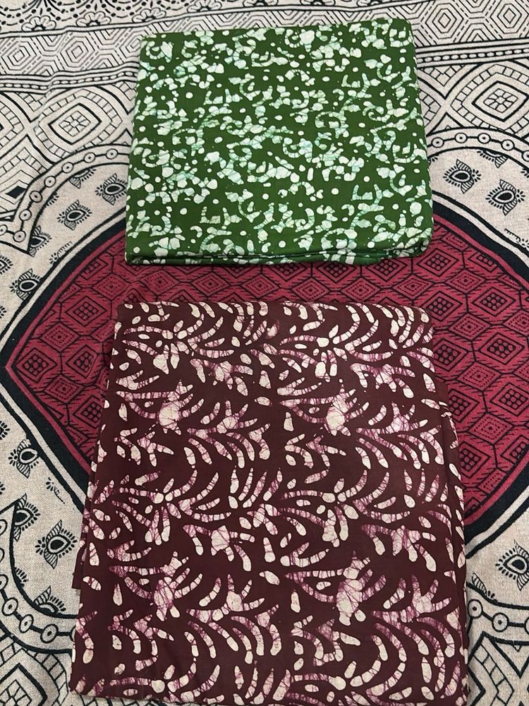 Pack 2 Batik Print Dress Material