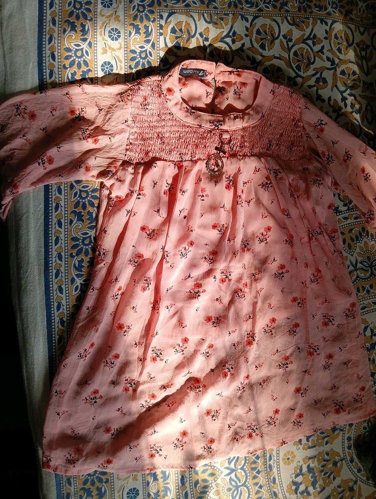 Pink Floral Top