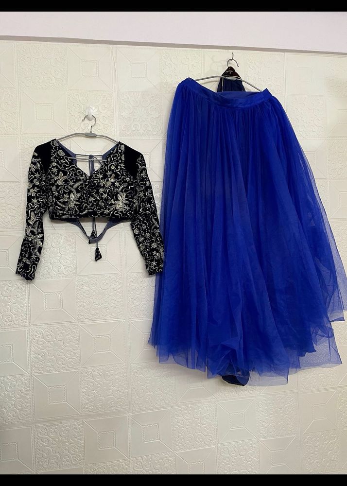 Royal Blue Lehenga Choli Set