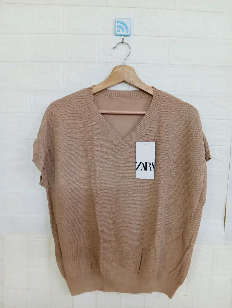 Knit V-Neck Top