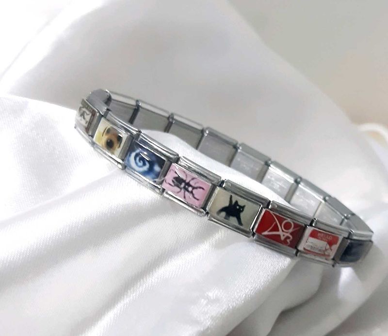 customized Italian charm bracelet