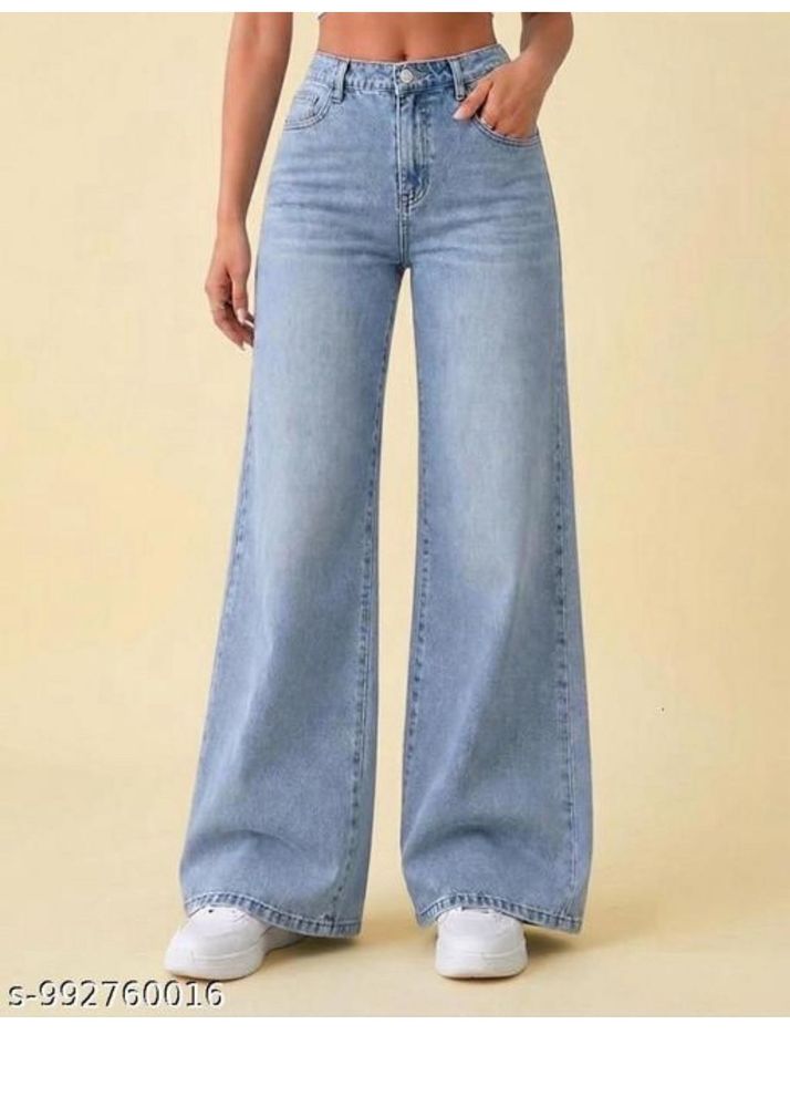 Light Wash Wide Leg Jeans