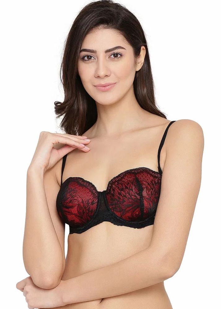 Clovia Padded Underwired Full Cup PrintedMultiway
