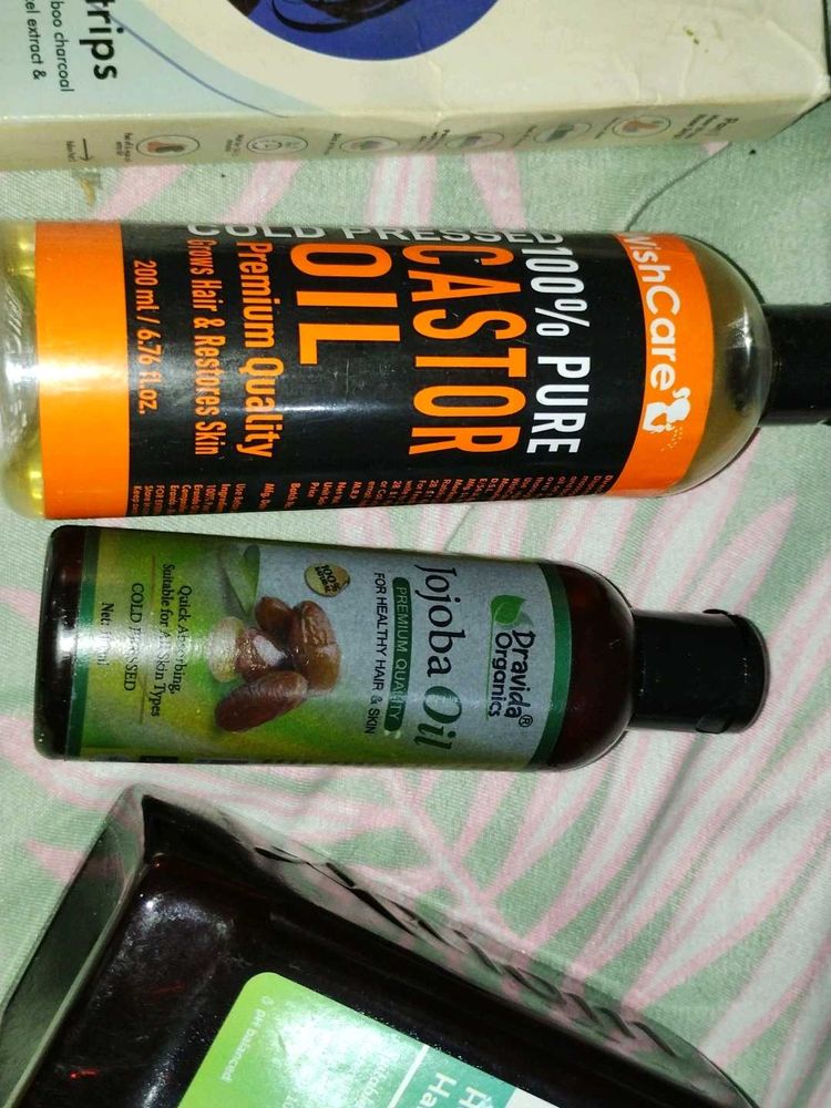 Pure Castor &amp; Jojoba Oils