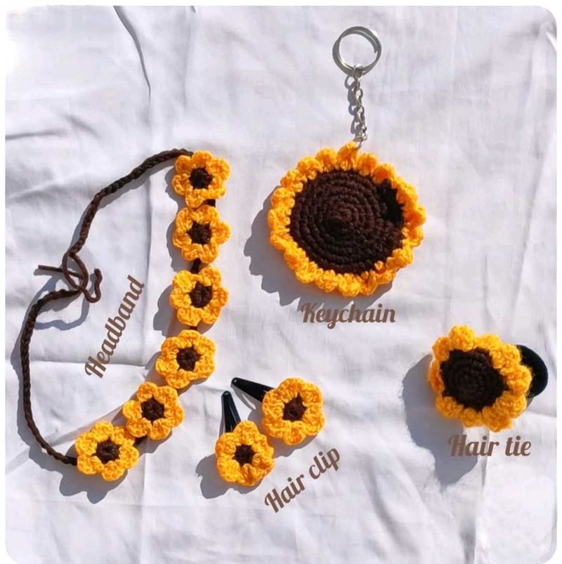 Sunflower Crochet Set