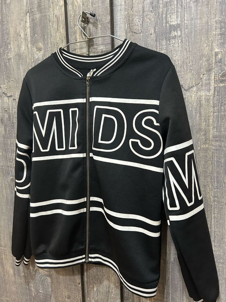 Japanese Street Style Bomber Jacket Black &amp; White