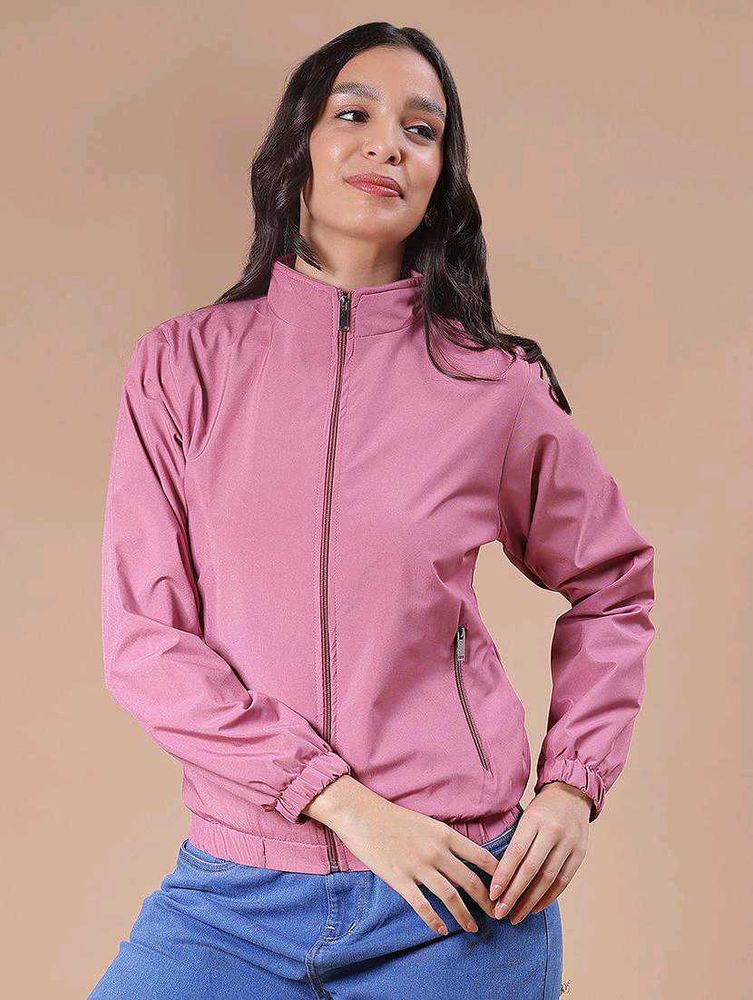 Cute Pink Embroidered Jacket