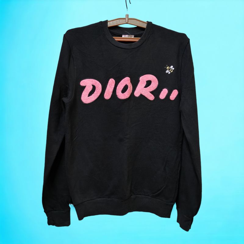 Dior x Kaws Black Logo Sweatshirt Size M